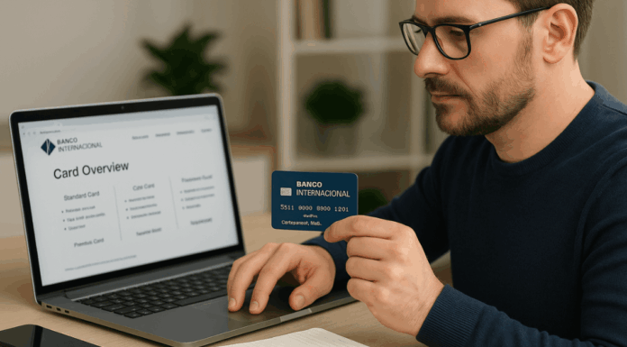 Información sobre las condiciones y beneficios de la tarjeta del Banco Internacional