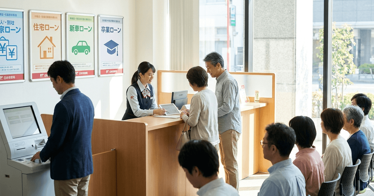Solicitud de un préstamo del Japan Post Bank